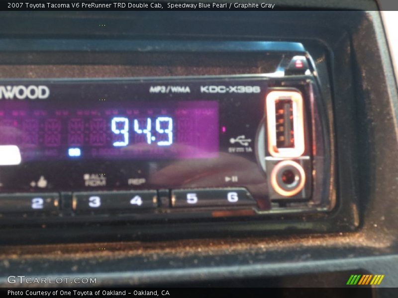 Speedway Blue Pearl / Graphite Gray 2007 Toyota Tacoma V6 PreRunner TRD Double Cab