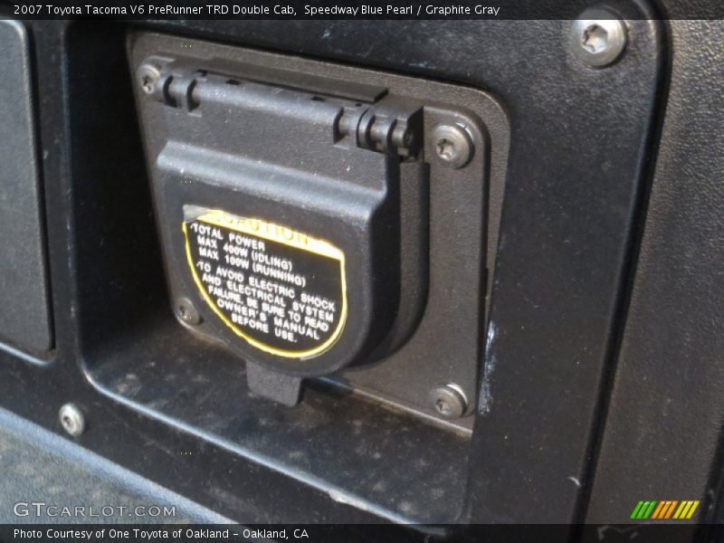 Speedway Blue Pearl / Graphite Gray 2007 Toyota Tacoma V6 PreRunner TRD Double Cab