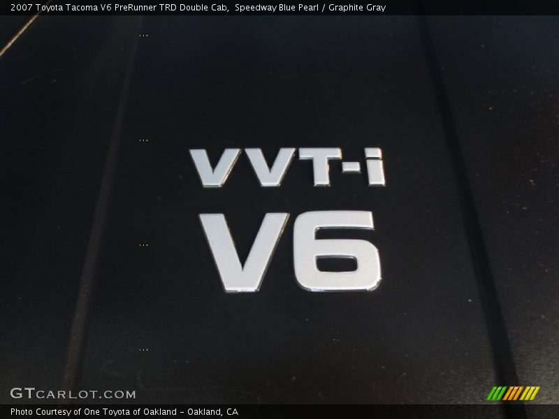Speedway Blue Pearl / Graphite Gray 2007 Toyota Tacoma V6 PreRunner TRD Double Cab