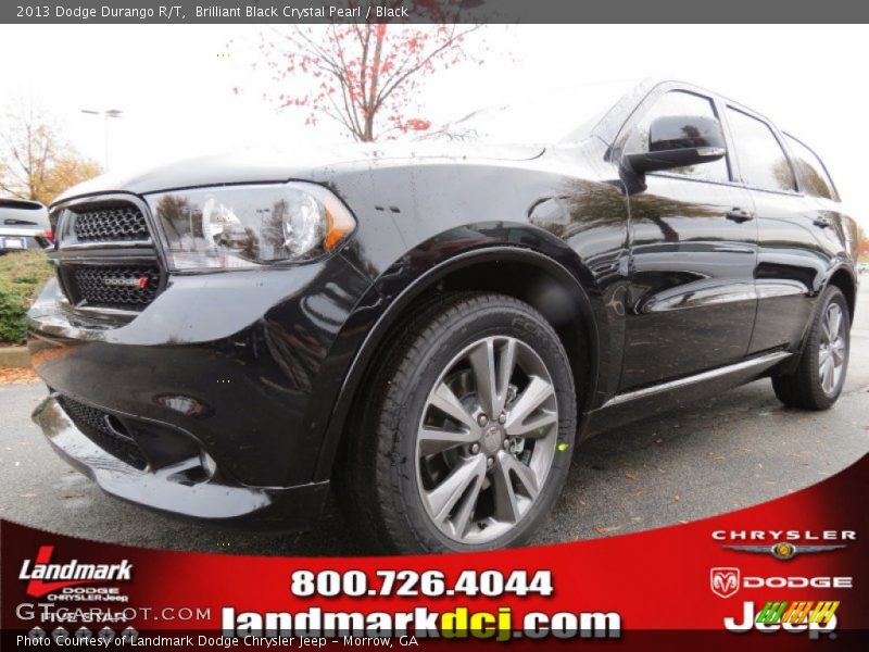 Brilliant Black Crystal Pearl / Black 2013 Dodge Durango R/T