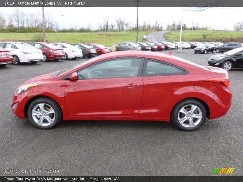 Red / Gray 2013 Hyundai Elantra Coupe GS