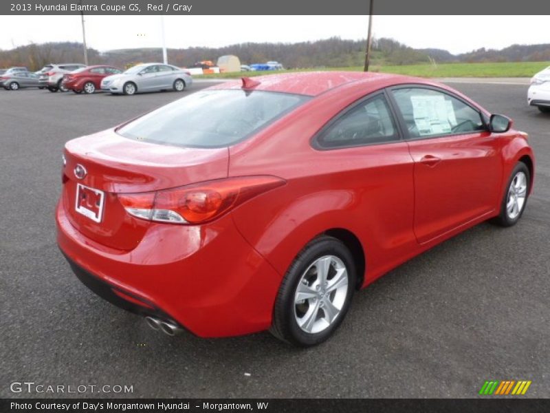 Red / Gray 2013 Hyundai Elantra Coupe GS