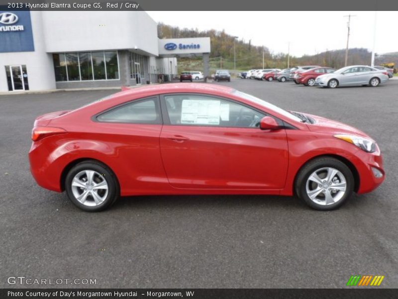 Red / Gray 2013 Hyundai Elantra Coupe GS