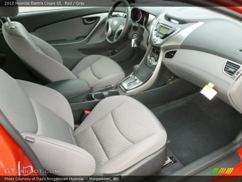 Red / Gray 2013 Hyundai Elantra Coupe GS