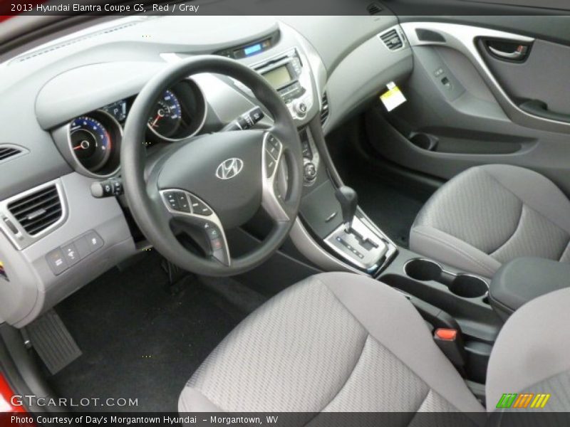 Red / Gray 2013 Hyundai Elantra Coupe GS