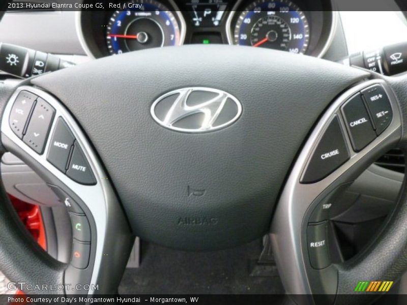 Red / Gray 2013 Hyundai Elantra Coupe GS