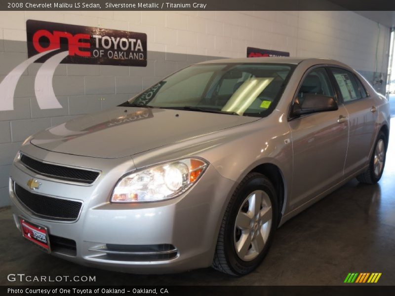 Silverstone Metallic / Titanium Gray 2008 Chevrolet Malibu LS Sedan