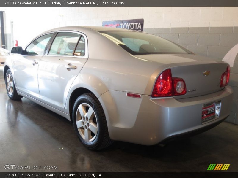 Silverstone Metallic / Titanium Gray 2008 Chevrolet Malibu LS Sedan