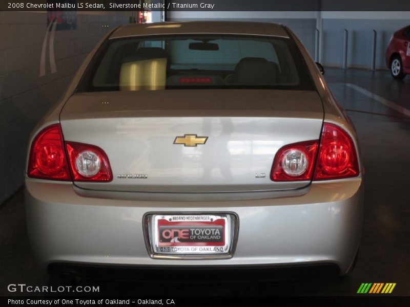 Silverstone Metallic / Titanium Gray 2008 Chevrolet Malibu LS Sedan
