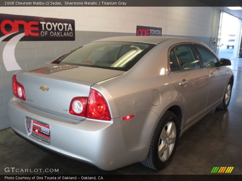 Silverstone Metallic / Titanium Gray 2008 Chevrolet Malibu LS Sedan