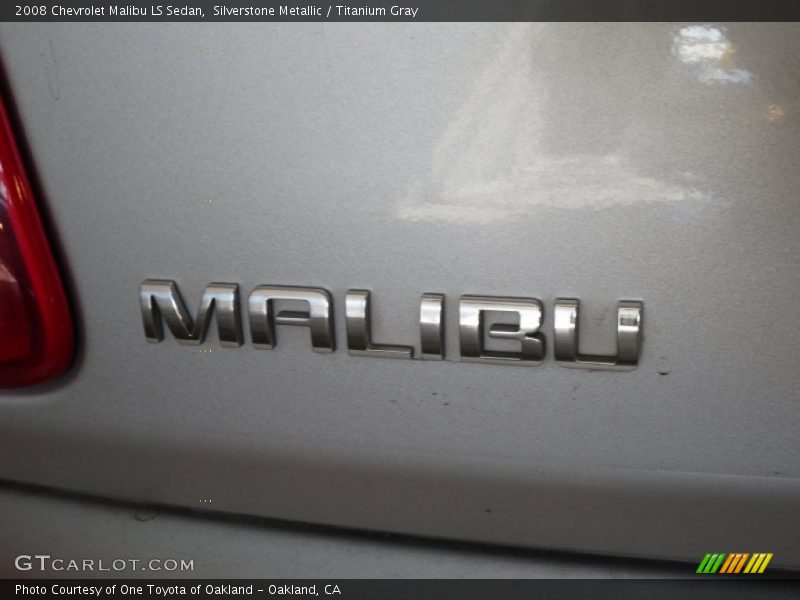 Silverstone Metallic / Titanium Gray 2008 Chevrolet Malibu LS Sedan