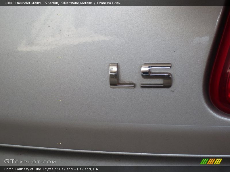 Silverstone Metallic / Titanium Gray 2008 Chevrolet Malibu LS Sedan
