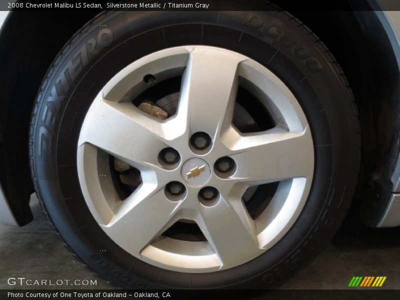 Silverstone Metallic / Titanium Gray 2008 Chevrolet Malibu LS Sedan