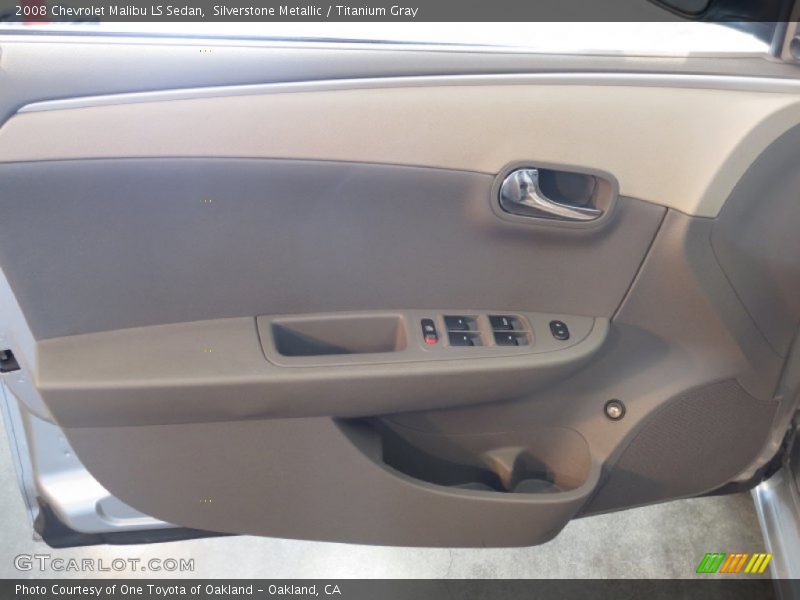 Silverstone Metallic / Titanium Gray 2008 Chevrolet Malibu LS Sedan