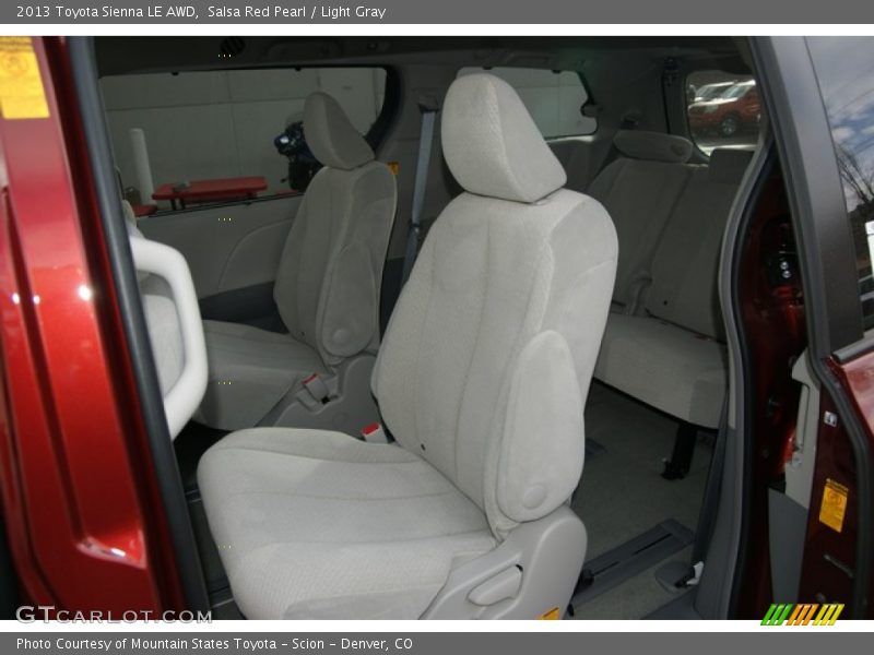 Salsa Red Pearl / Light Gray 2013 Toyota Sienna LE AWD