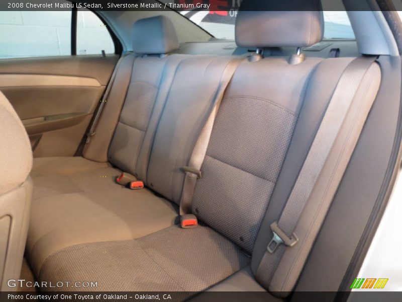 Silverstone Metallic / Titanium Gray 2008 Chevrolet Malibu LS Sedan