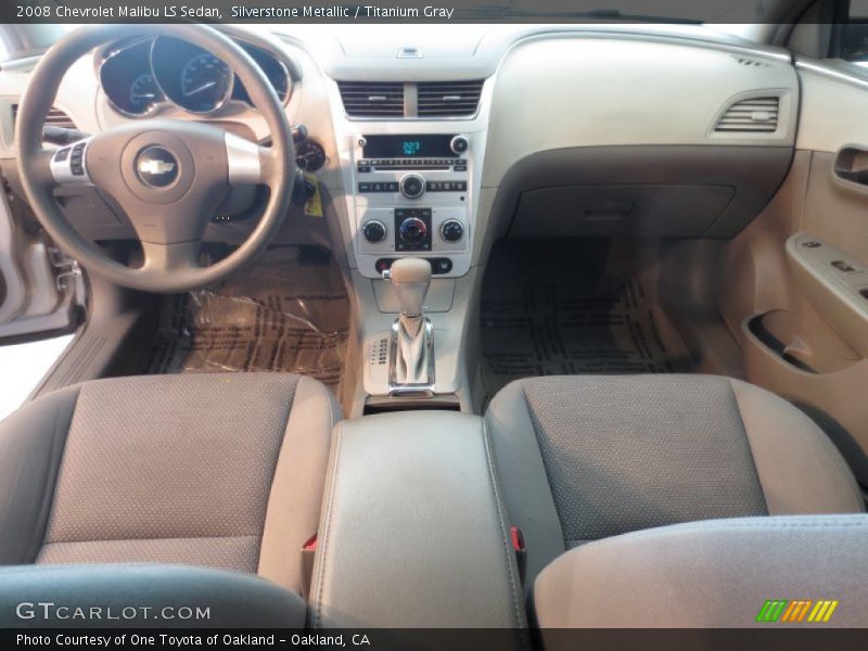 Silverstone Metallic / Titanium Gray 2008 Chevrolet Malibu LS Sedan