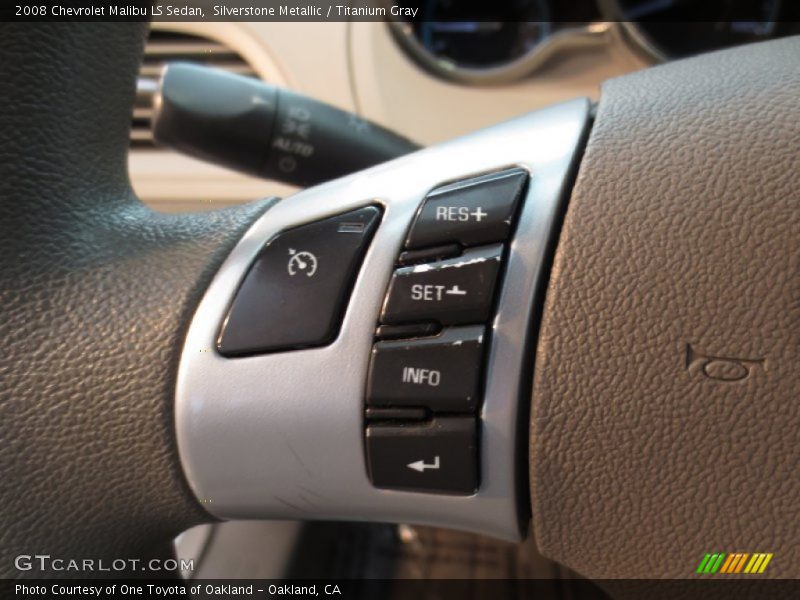 Silverstone Metallic / Titanium Gray 2008 Chevrolet Malibu LS Sedan