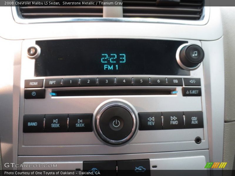 Silverstone Metallic / Titanium Gray 2008 Chevrolet Malibu LS Sedan