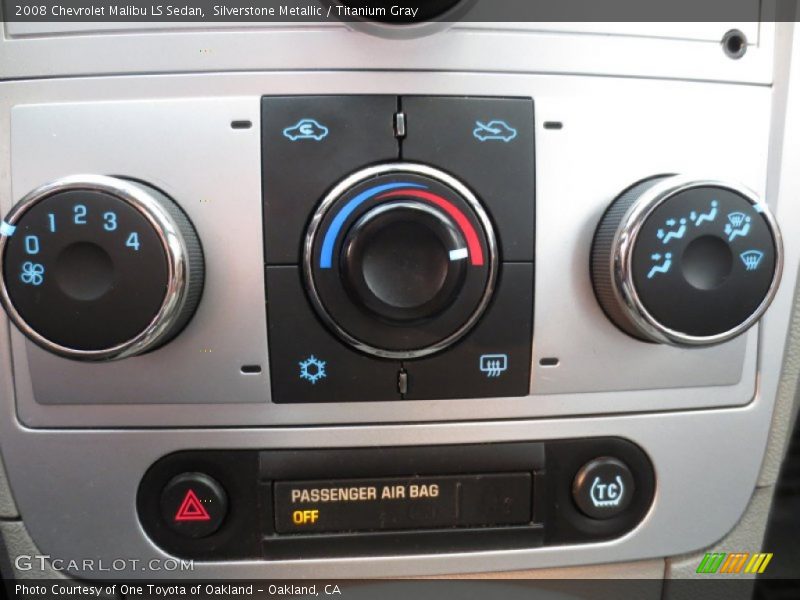 Silverstone Metallic / Titanium Gray 2008 Chevrolet Malibu LS Sedan