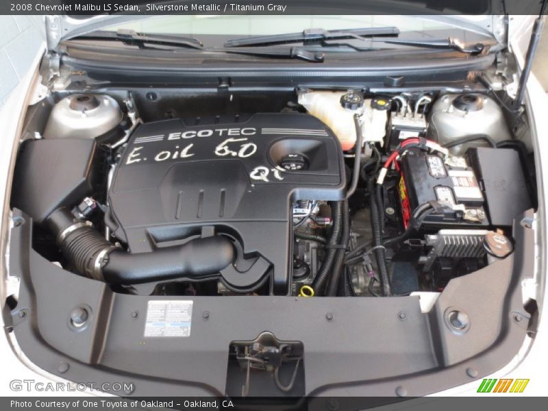 Silverstone Metallic / Titanium Gray 2008 Chevrolet Malibu LS Sedan