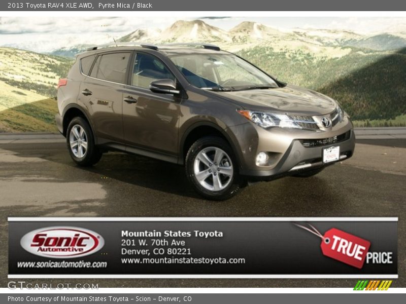 Pyrite Mica / Black 2013 Toyota RAV4 XLE AWD