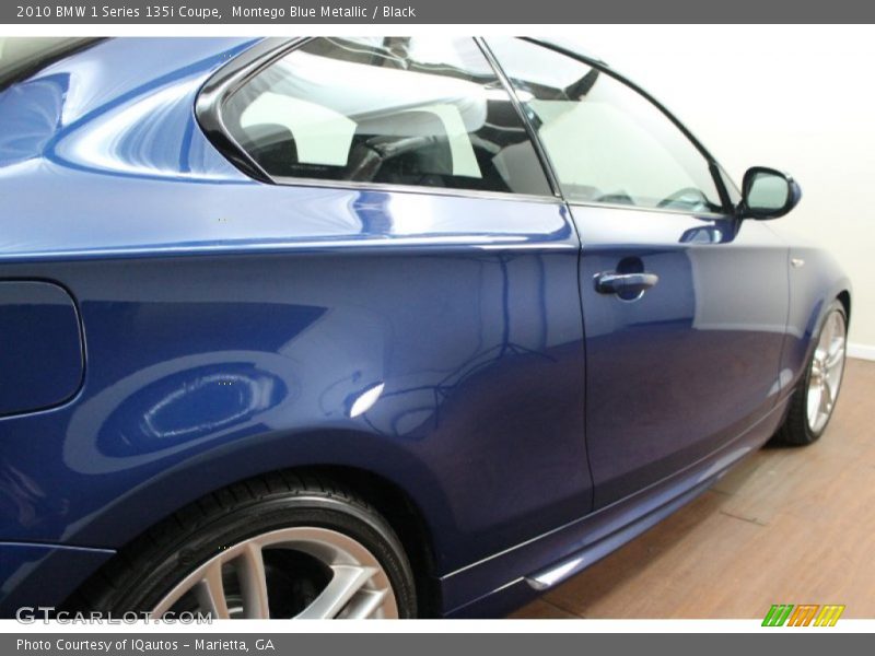 Montego Blue Metallic / Black 2010 BMW 1 Series 135i Coupe