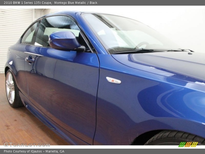 Montego Blue Metallic / Black 2010 BMW 1 Series 135i Coupe