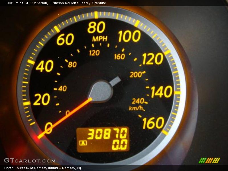 Crimson Roulette Pearl / Graphite 2006 Infiniti M 35x Sedan