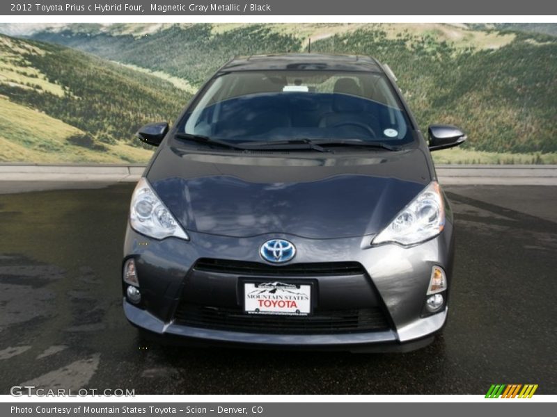 Magnetic Gray Metallic / Black 2012 Toyota Prius c Hybrid Four