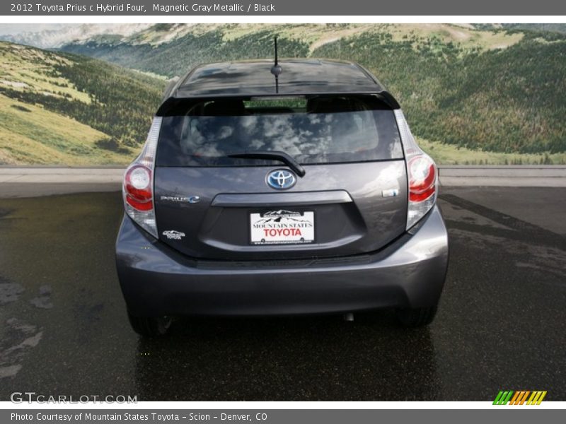 Magnetic Gray Metallic / Black 2012 Toyota Prius c Hybrid Four