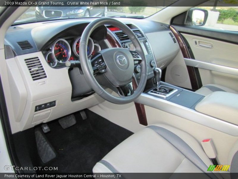Crystal White Pearl Mica / Sand 2009 Mazda CX-9 Grand Touring