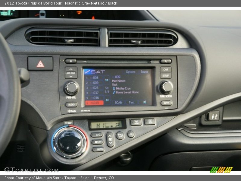 Magnetic Gray Metallic / Black 2012 Toyota Prius c Hybrid Four