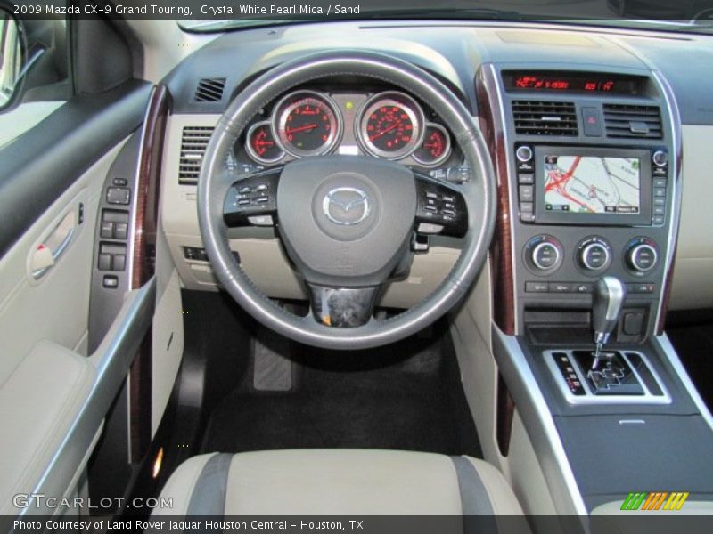 Crystal White Pearl Mica / Sand 2009 Mazda CX-9 Grand Touring