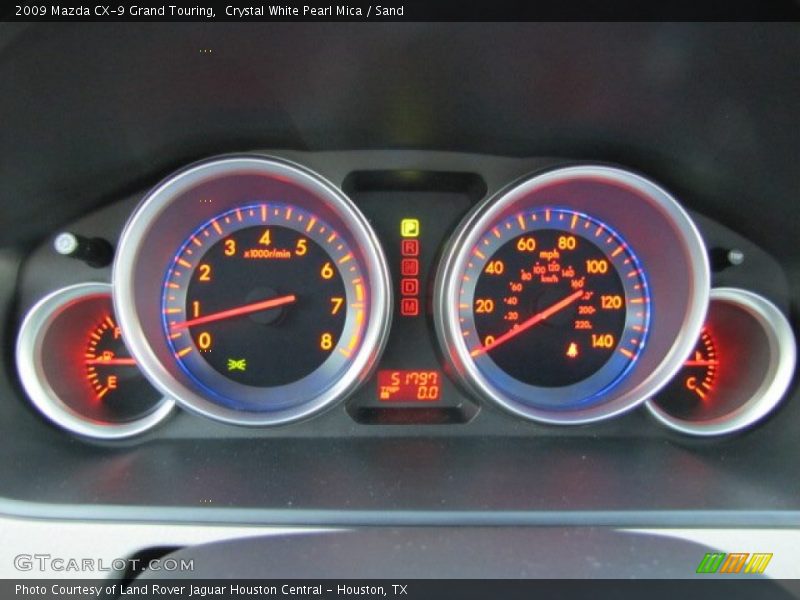 Crystal White Pearl Mica / Sand 2009 Mazda CX-9 Grand Touring