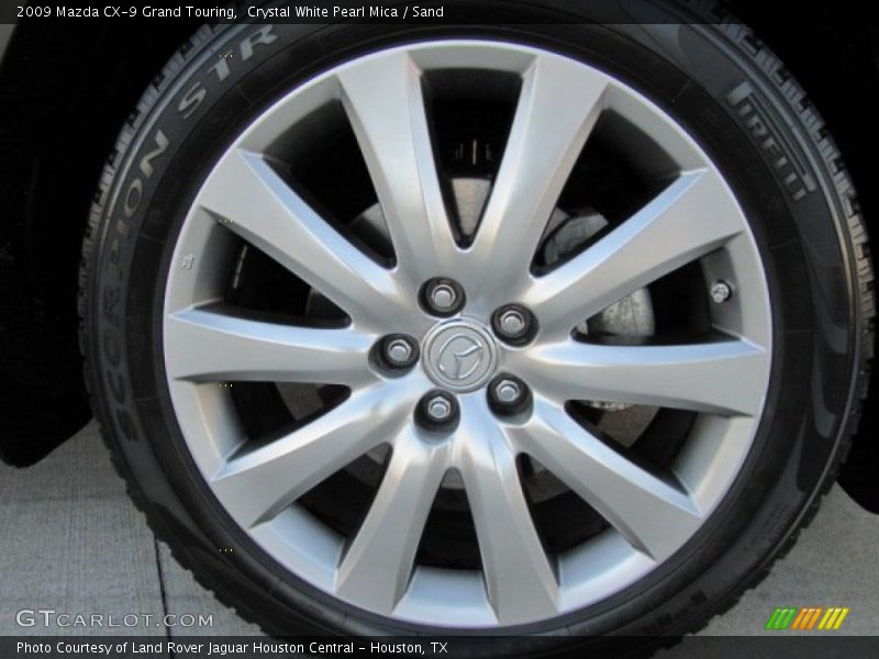 Crystal White Pearl Mica / Sand 2009 Mazda CX-9 Grand Touring