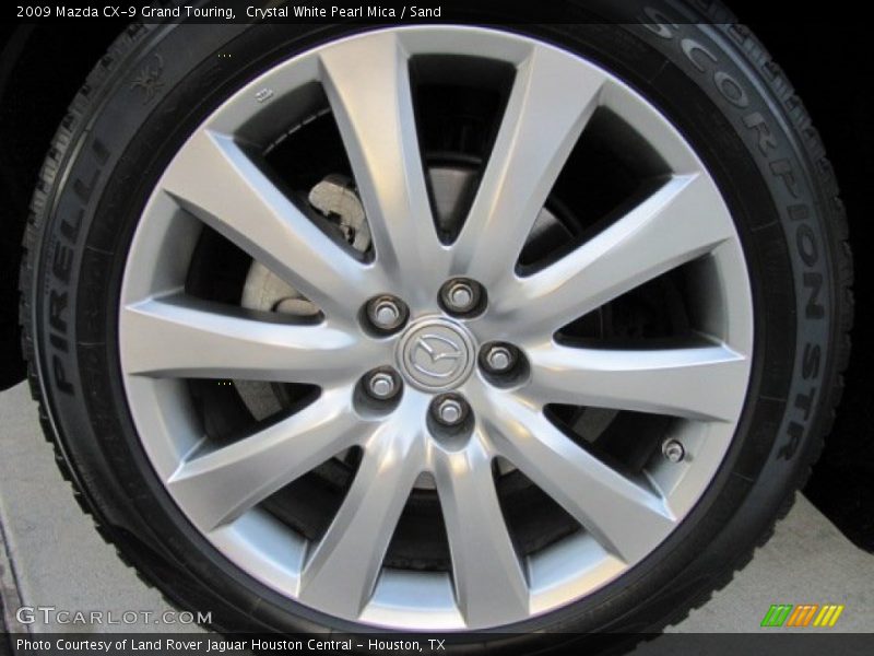Crystal White Pearl Mica / Sand 2009 Mazda CX-9 Grand Touring