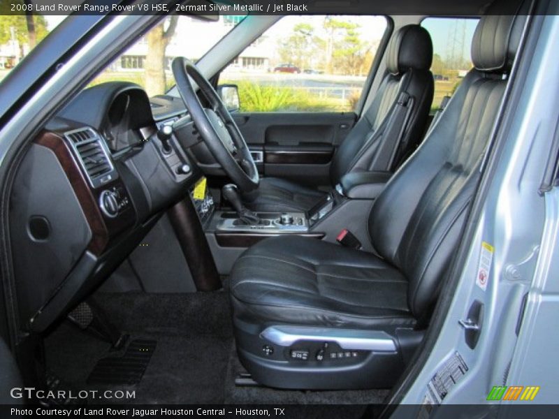 Zermatt Silver Metallic / Jet Black 2008 Land Rover Range Rover V8 HSE