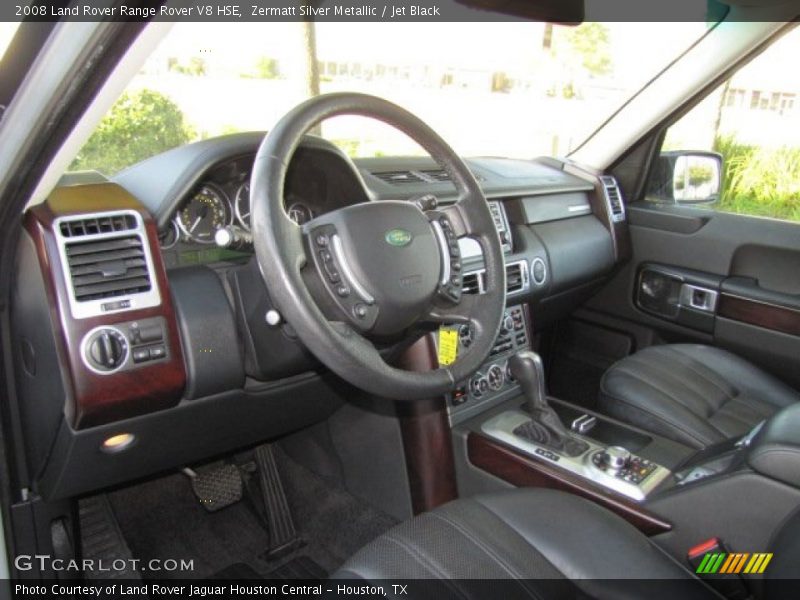 Zermatt Silver Metallic / Jet Black 2008 Land Rover Range Rover V8 HSE