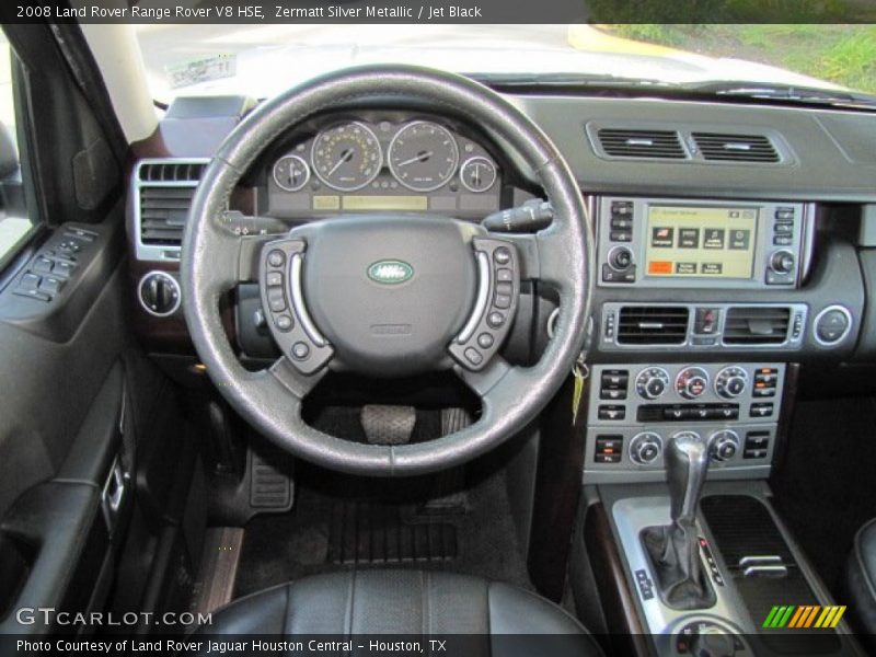 Zermatt Silver Metallic / Jet Black 2008 Land Rover Range Rover V8 HSE