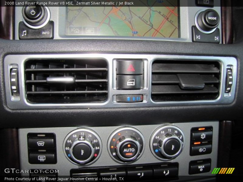 Zermatt Silver Metallic / Jet Black 2008 Land Rover Range Rover V8 HSE