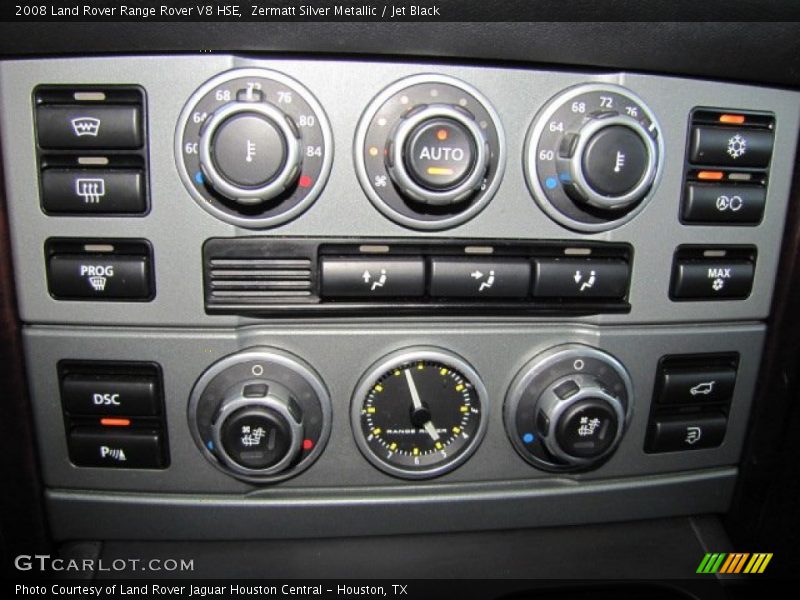 Zermatt Silver Metallic / Jet Black 2008 Land Rover Range Rover V8 HSE