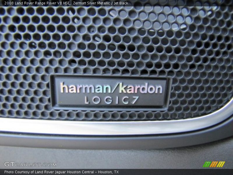 Zermatt Silver Metallic / Jet Black 2008 Land Rover Range Rover V8 HSE
