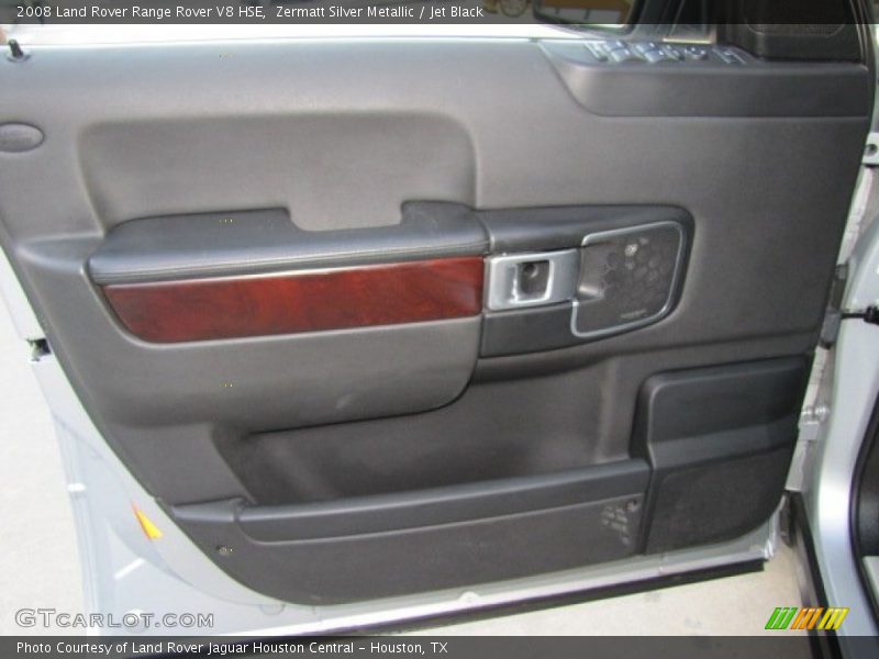Zermatt Silver Metallic / Jet Black 2008 Land Rover Range Rover V8 HSE