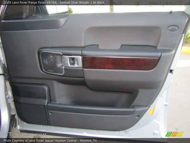 Zermatt Silver Metallic / Jet Black 2008 Land Rover Range Rover V8 HSE