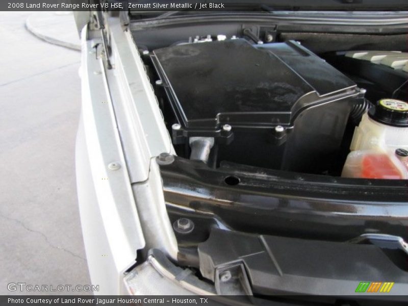 Zermatt Silver Metallic / Jet Black 2008 Land Rover Range Rover V8 HSE