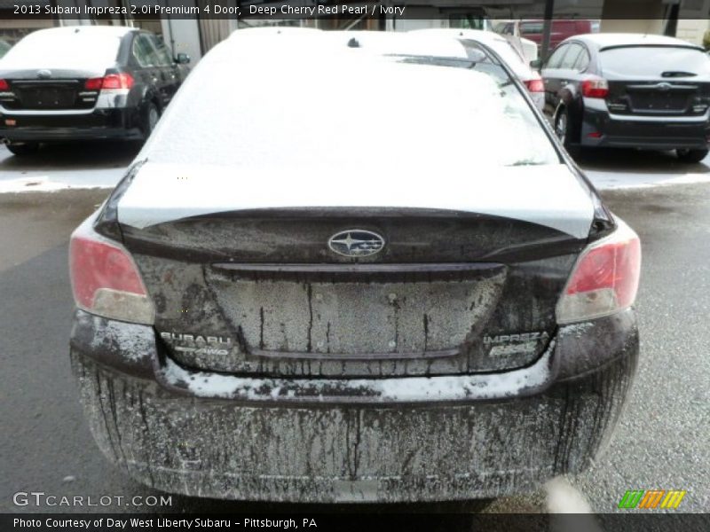 Deep Cherry Red Pearl / Ivory 2013 Subaru Impreza 2.0i Premium 4 Door