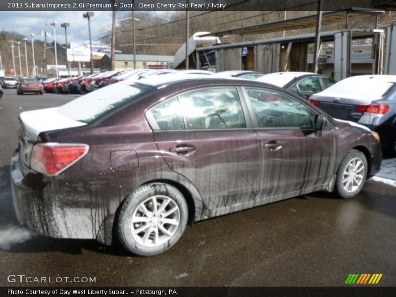 Deep Cherry Red Pearl / Ivory 2013 Subaru Impreza 2.0i Premium 4 Door