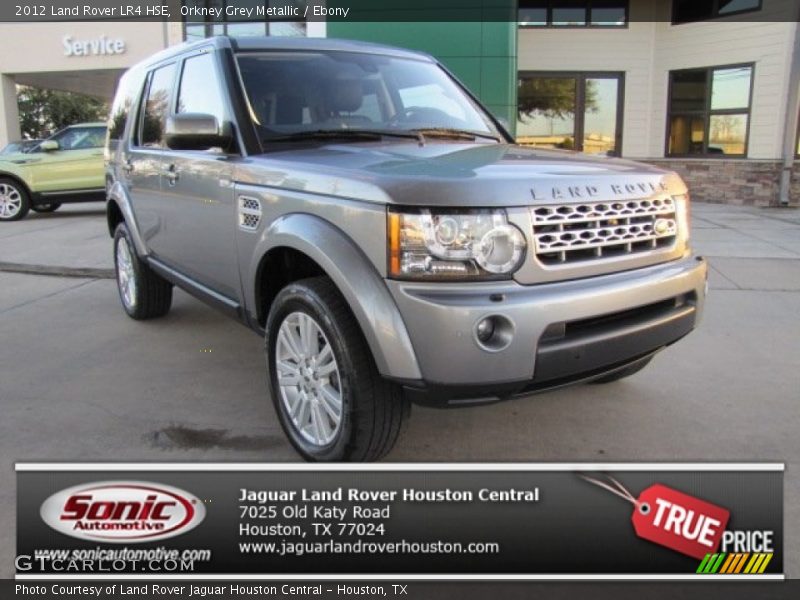 Orkney Grey Metallic / Ebony 2012 Land Rover LR4 HSE