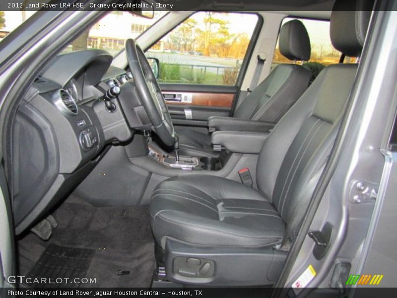 Front Seat of 2012 LR4 HSE